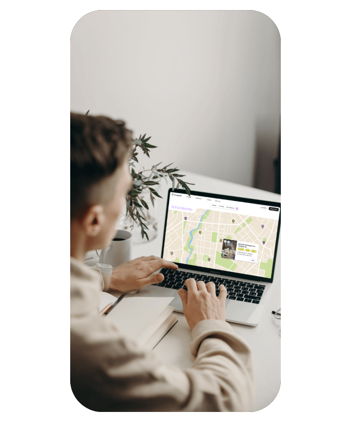 KiezGold-App auf dem iPhone: Schatzkarte mit Marktdetails.